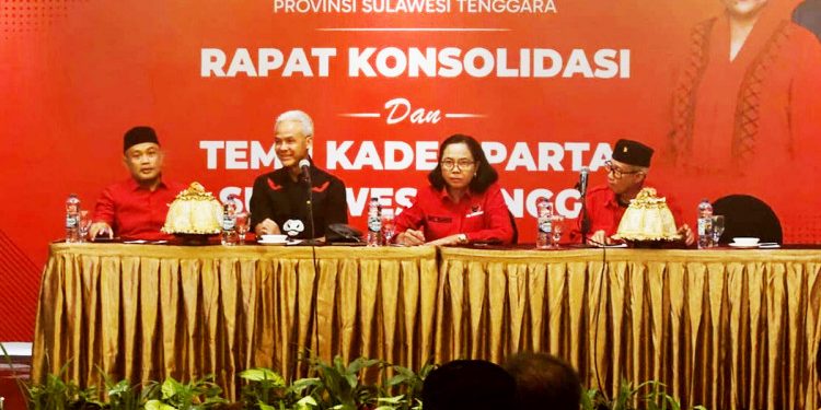 Dipimpin Ganjar Pranowo dan Esti Wijayati, PDI Perjuangan se-Sultra Gelar Konsolidasi Internal