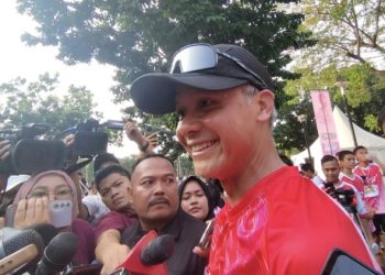 Ganjar Pranowo Bersama Pengurus DPP PDI Perjuangan Hadiri Barata Colur Run 2026