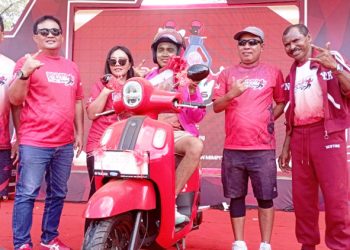 Gen Z Raih Motor Fazzio di Barata Colour Run 2026, Apriliani Puspitawati: Event Ini Akan Jadi Agenda Tahunan