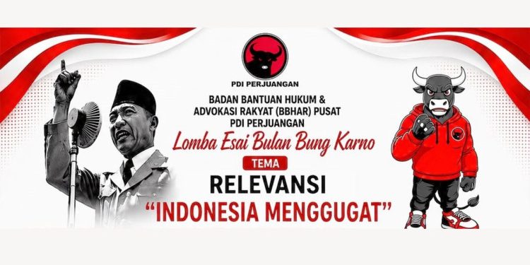 BBHAR PDI Perjuangan Gelar Lomba Esai Bulan Bung Karno, Hadiahkan Beasiswa PKPA dan Pelantikan Advokat