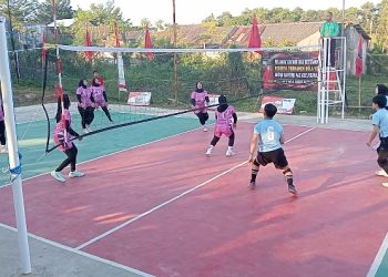 Tim Putri Ranting Punggolaka Juara Turnamen Voli Antar-Ranting PAC PDIP Puuwatu