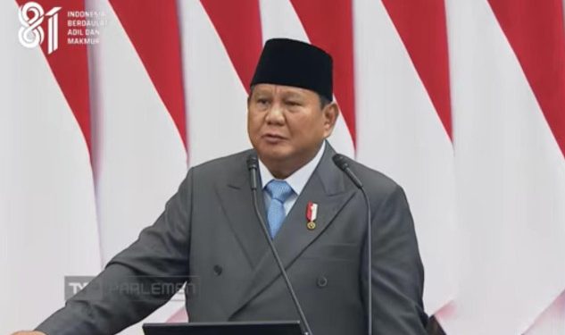 Prabowo Ucap Terima Kasih Khusus kepada PDI Perjuangan di Hadapan DPR