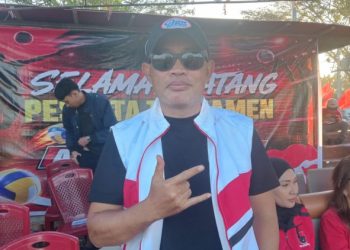 Sekretaris DPD PDI Perjuangan Sultra Apresiasi Turnamen Voli Antar Ranting di Puuwatu