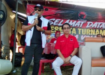 Di Hadapan Peserta Turnamen Voli antar Ranting, Sekretaris PDIP Sultra Ingatkan Pengorbanan Pendiri Bangsa Rebut Kemerdekaan